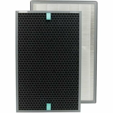 TRUSENS Filter f/Air Purifier, Z6000, Dual-Sided, Carbon, HEPA, BK, 2PK TNSAFHZ600001